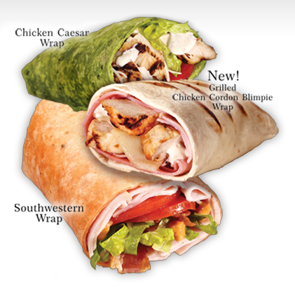 Wraps on Blimpie Menu